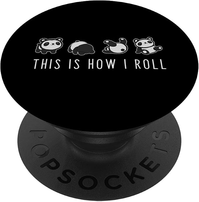 Cute Panda - This is How I Roll PopSockets Adhesive PopGrip