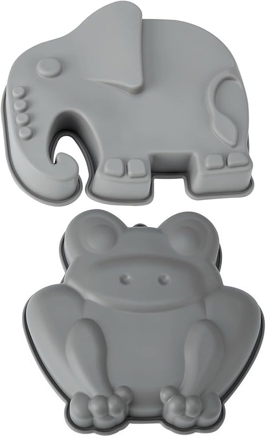 Hyoocct NonStick Frog Cake Pan Elephant Cakes Pans Silicone Baking Mold - 2pc