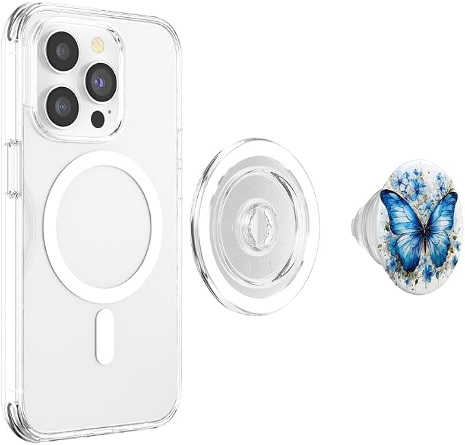 Butterfly Aesthetic Butterflies Nature Blue PopSockets Adhesive PopGrip