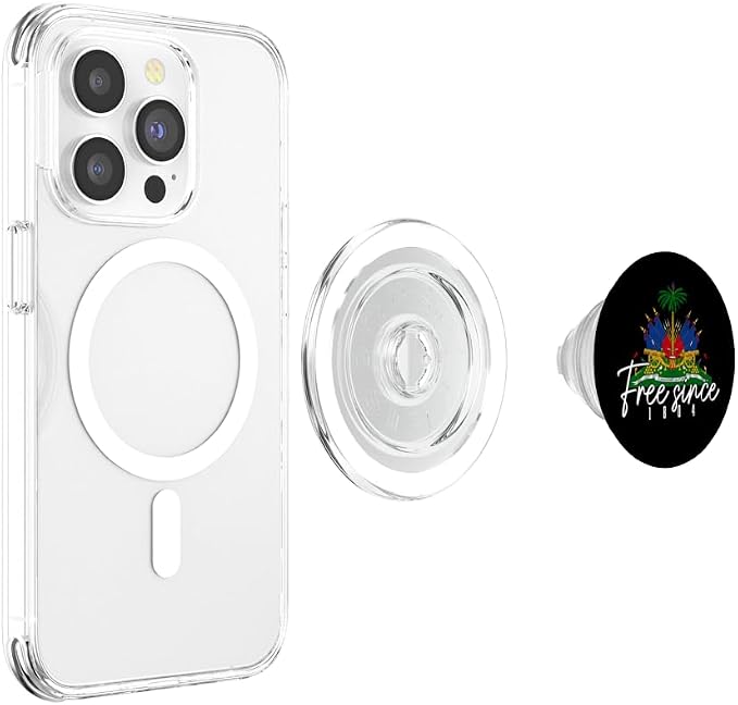 Haiti Haitian Flag Caribbean Souvenir PopSockets PopGrip for MagSafe