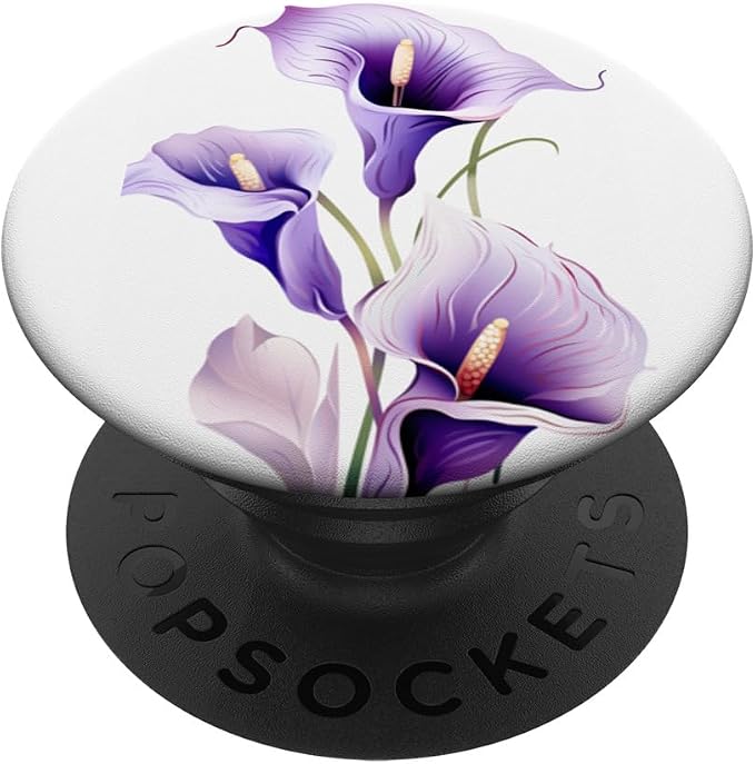 Purple Calla Lilies PopSockets Adhesive PopGrip
