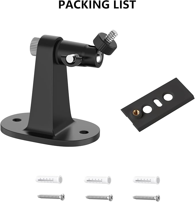 Adjustable Wall Mount for Spotlight Cam Plus/Pro (Battery) and Stick Up Cam/Pro (Battery), 360° Swivel Mounting Bracket for Indoor and Outdoor Use,Black