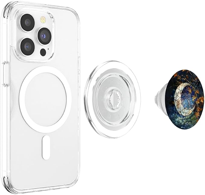 Celestial Halloween Mosaic Stained Glass Aesthetic PopSockets Adhesive PopGrip