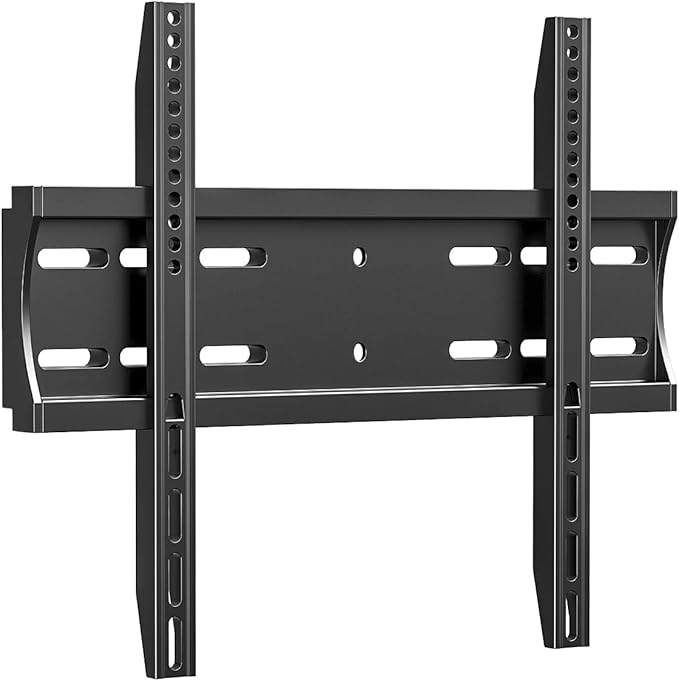 IWORKBOARD 43 50 55 inch Fixed Low Profile TV Wall Mount for 24-65 inch LED/LCD & Flat/Curved TVs, Universal Wall Mount Bracket with Safe Lock, Max VESA 400x400mm, up to 99Lbs & 16 '' Stud