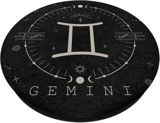 Aesthetic Gemini Zodiac Sign Astrological Stars Celestial PopSockets Adhesive PopGrip