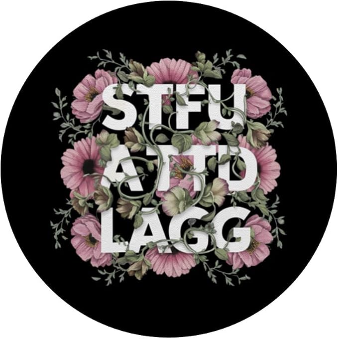 Dark Romance Romantasy Book Lover Shadow Daddy STFUATTDLAGG PopSockets PopGrip for MagSafe