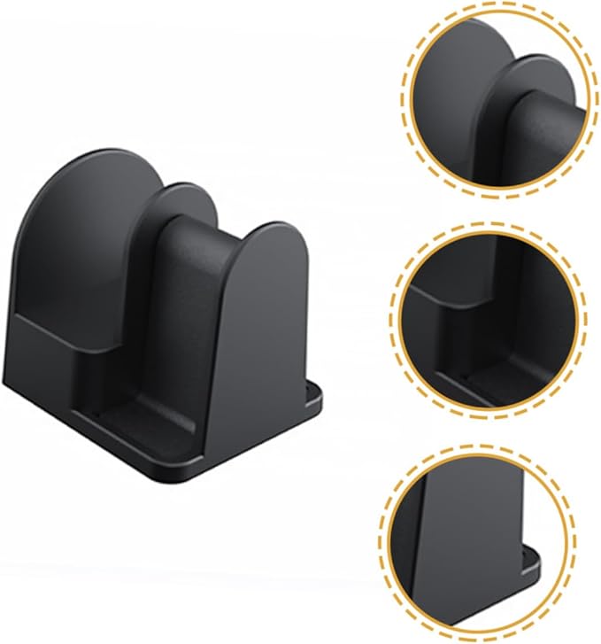 Angoily 2pcs Wall-Mounted Eyeglasses Bracket and Desktop Sunglasses Storage Stand Holder for Car and Home, Black Eyewear Organizer Rack