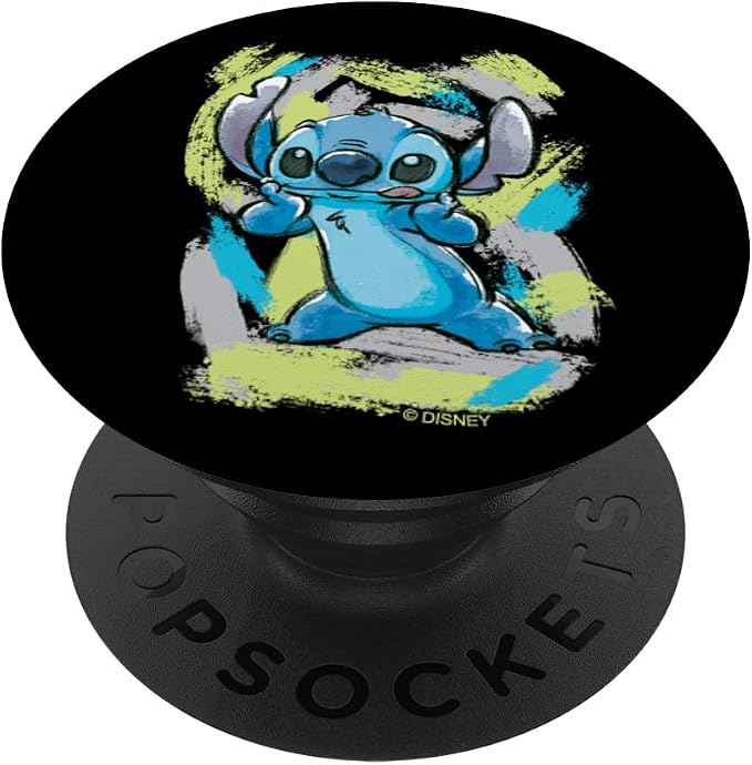Disney Lilo and Stitch Watercolor Brushstrokes PopSockets Adhesive PopGrip