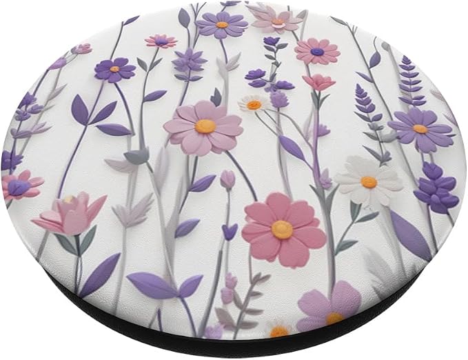 Mixed Flowers Bouquet Flower Pattern PopSockets Adhesive PopGrip