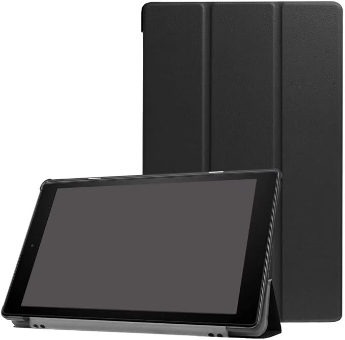 Tablet Cover for Amazon Kindle Fire HD10 7th 9th Generation(2017/2019 Release) Ultra Slim Folio Stand Lightweight Leather Case for Kindle Fire HD 10 7th 9th Gen 10.1 (KST-Dark Blue)