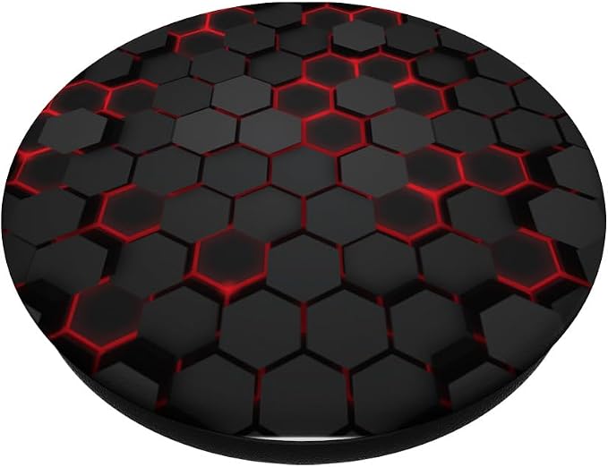 Cool Red and Black Cell Phone Button Holder Pop Out Knob PopSockets Adhesive PopGrip