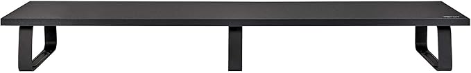 TRIPP LITE Dual-Monitor Riser Stand for Desk, Black Wood & Steel Desktop Organizer for 2 Screens - Computer, Laptop, PC, Printer, & TV Shelf Stand - 39 x 10 inch Platform, 5-Year Warranty (MR4010)