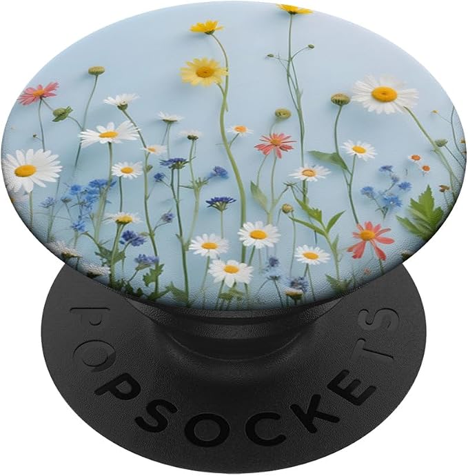 Mixed Flower Bouquet Floral Pattern PopSockets PopGrip for MagSafe