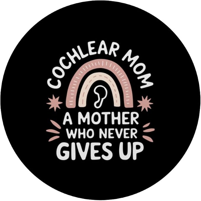 Cochlear Implant Awareness Cochlear Implant Mom PopSockets PopWallet for MagSafe
