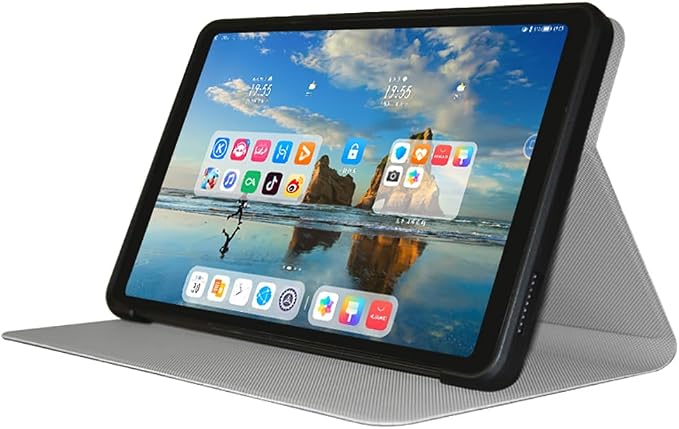 Case for ALLDOCUBE iPlay60 Mini Pro/ALLDOCUBE iPlay60 Mini Turbo Tablet 8.4 inch PU Leather Slim Folio Folding Multi-Viewing Angles Case Cover with Auto Wake/Sleep Soft TPU Back Shell Black