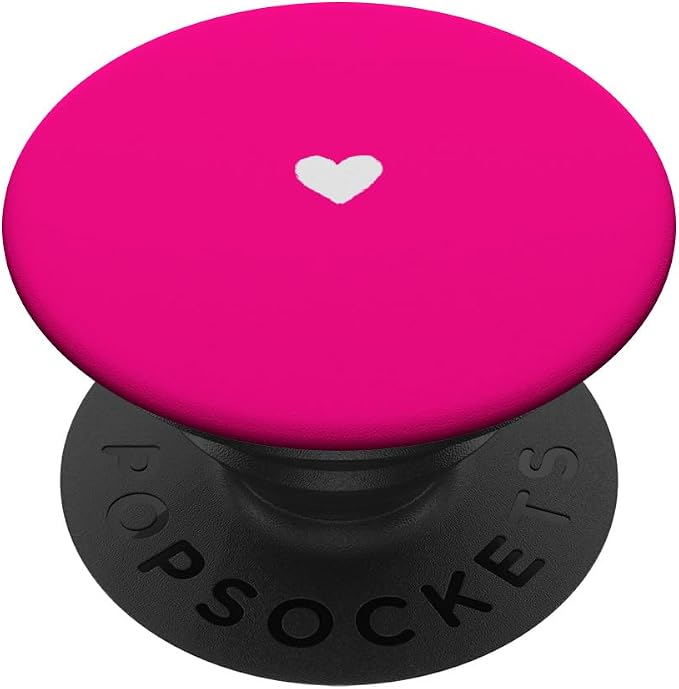 Hot Pink Heart PopSockets PopGrip for MagSafe