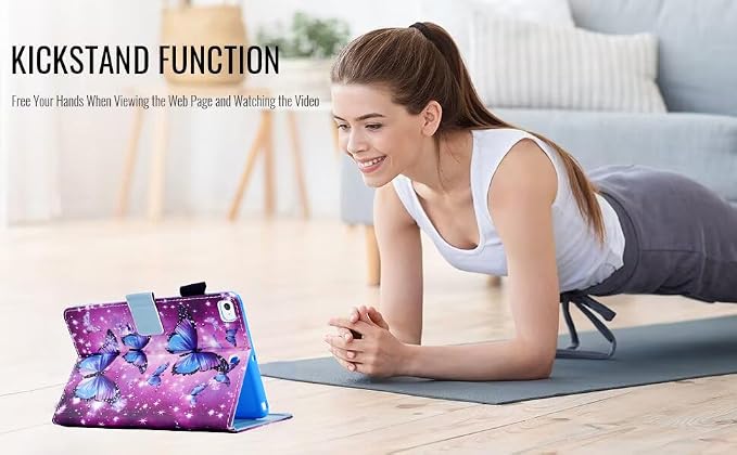 Case for iPad 9th/8th/7th Generation iPad 10.2 Case (2021/2020/2019 Model iPad 9/8/7 Case) PU Leather Folio Folding Stand Cover for iPad 10.2 inch Auto Wake/Sleep Hummingbird