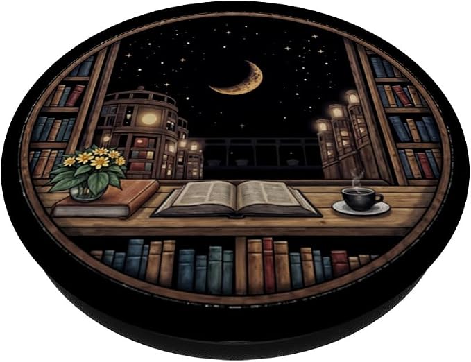 Book Lover Booktrovert Librarian Bookish Reader PopSockets Adhesive PopGrip