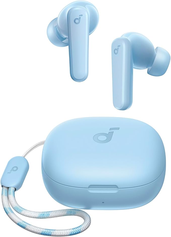 Soundcore by Anker P20i True Wireless Earbuds 10mm Drivers with Big Bass Bluetooth 5.3 30H Long Playtime Water-Resistant 2 Mics for AI Clear Calls 22 Preset EQs Customization via App
