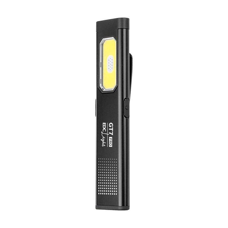 Compact Multi-Mode Pocket LED Flashlight, Clip-on with a Magnetic Base EDC Flashlight, Dual Light Sources with 5 Lighting Modes, Suitable for Outdoor Camping, Hiking, and Nighttime Work.(Black)