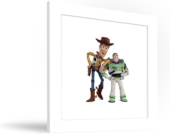 Trends International Gallery Pops Disney Pixar Toy Story 4 - Buzz and Woody Wall Art Wall Poster, 12.00" x 12.00", White Frame Version