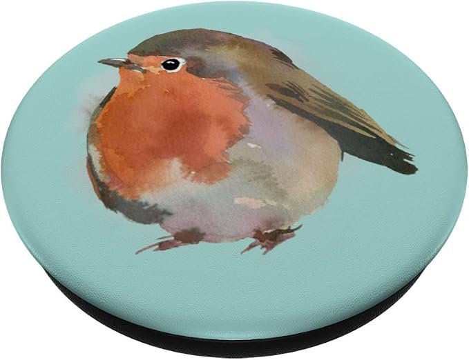 Watercolor Robin | Baby Bird PopSockets Adhesive PopGrip