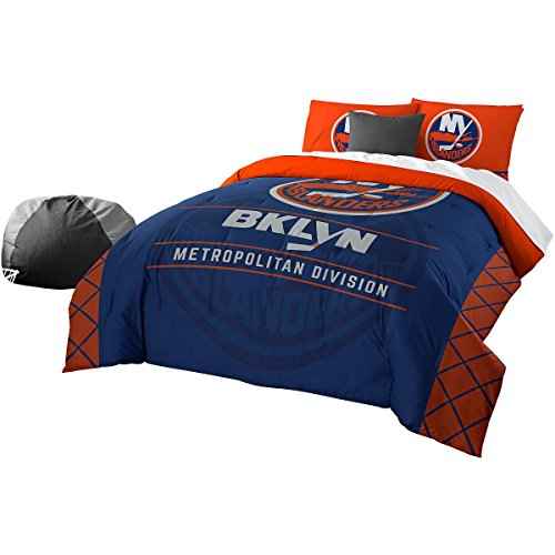 Northwest Company NHL New York Islanders Comforter and Sham Set, Full/Queen, Draft