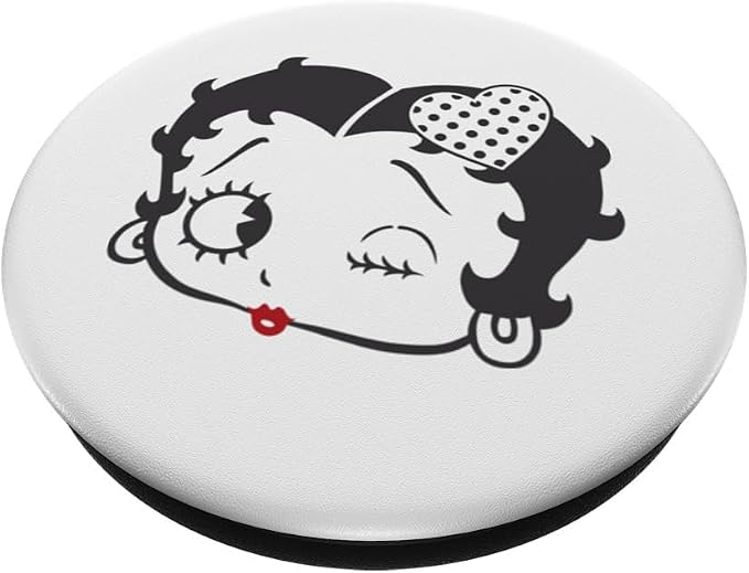 Betty Boop Dot Heart Wink PopSockets Adhesive PopGrip