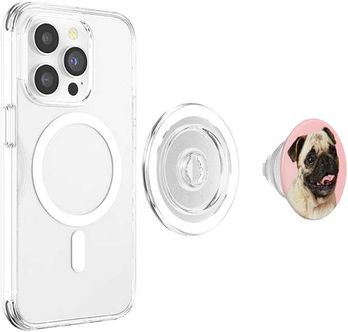 Pug Pink PopSockets Adhesive PopGrip