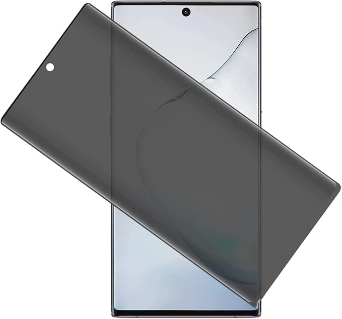 [2 Pack for Samsung Galaxy Note 10 Plus N975F N975U 3D Privacy Anti Spy Tempered Glass Screen Protector Anti-Scratch Protective Film
