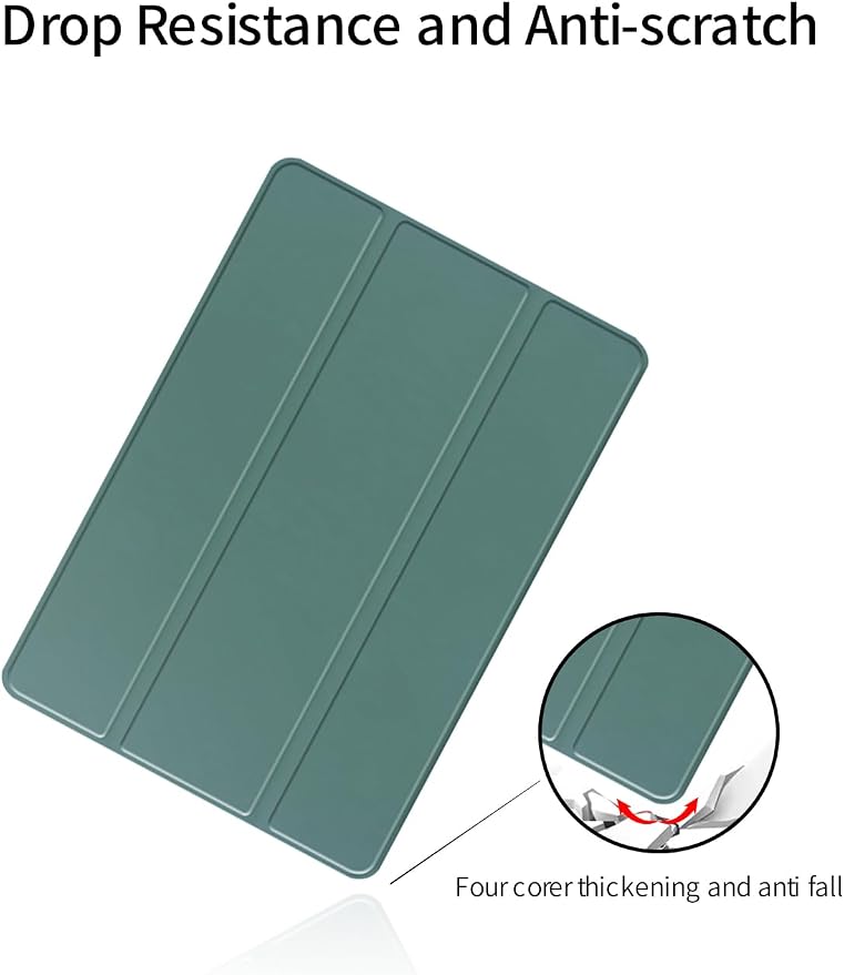 for Samsung Galaxy Tab S10 FE+ 13 inch Tablet CaseBOVGAC Ultra Slim PU Leather Folding Protective Cover Case with Adjustable Soft TPU Back Shell Full Protection Scratch Resistant (Black)