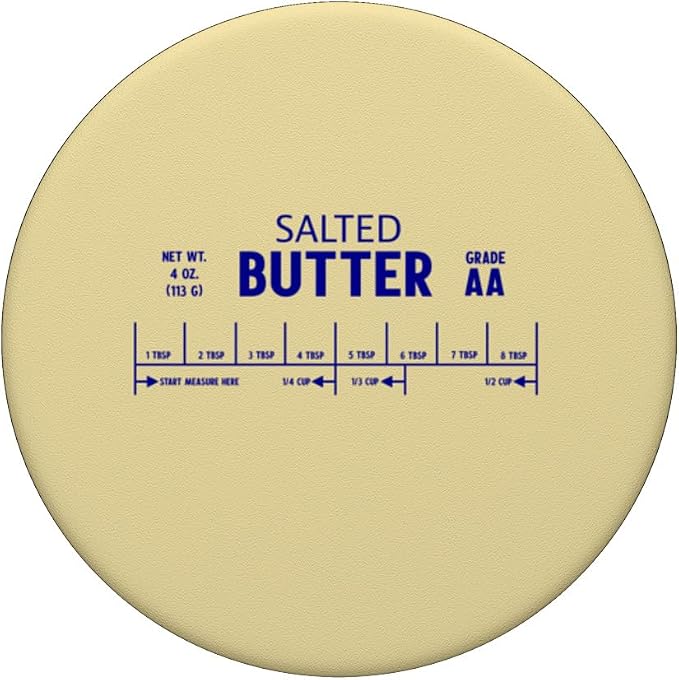 SALTED BUTTER STICK LABEL Funny Salty Foodie Baking Memes PopSockets MagSafe PopGrip for iPhone