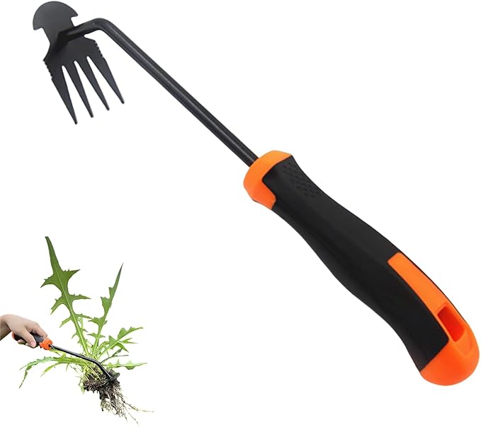 KOOBURS Hand Weeding Tool, Uprooting Weeder Portable Garden Weed Remover