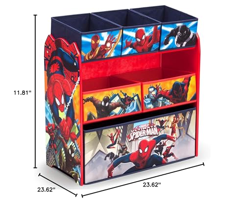 Delta Children Multi-Bin Toy Organizer, Marvel Spider Man - color: Spider-man