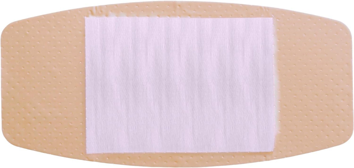 Vakly Extra Large Adhesive Bandages 2 x 4.5 in (100 Pack) – Sterile Sheer Plastic Bandages with Non-Stick Pad, Breathable Flexible 4-Sided Seal, Latex-Free First Aid Wound Care
