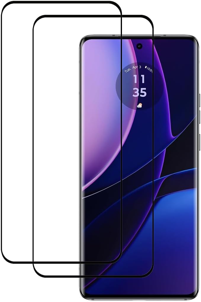 [2 Pack Tempered Glass Screen Protector Frontier Protective Protector for Motorola Moto Edge 30 2023