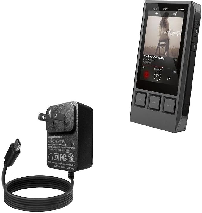 BoxWave Charger Compatible with iBasso DX80 - Wall Charger Direct (15W) Rapid Charge Your Device with Built-in 3ft Cable