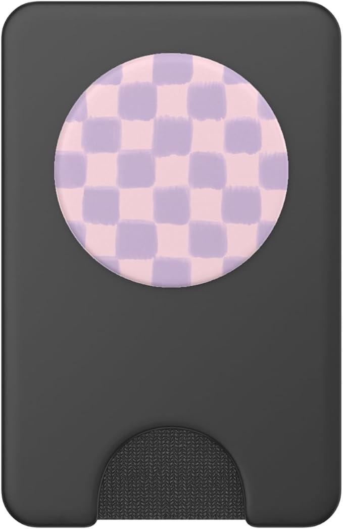 PopSockets Phone Grip – Pink &amp Purple Checker PopSockets Adhesive PopGrip