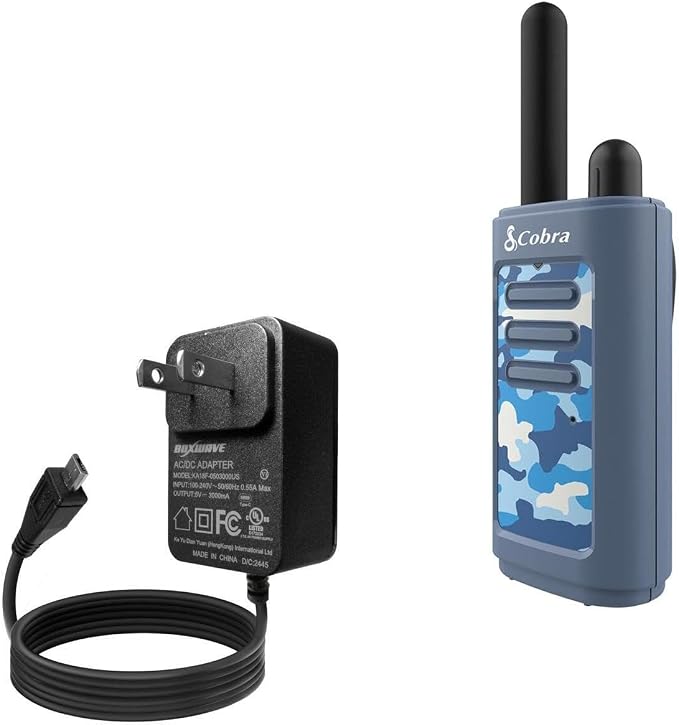 BoxWave Charger Compatible with Cobra HE150 - Wall Charger Direct (15W) Rapid Charge Your Device with Built-in 3ft Cable