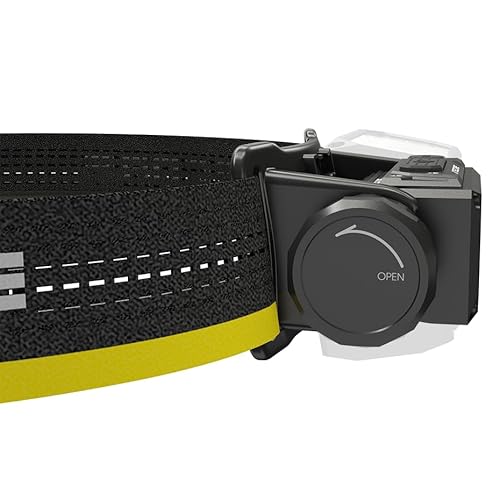 Nitecore HC65 UHE Headlamp, 2000 Lumen Max Heavy Duty Metal, USB-C Rechargeable with White, Red, and Reading Lights for Camping, Hiking, Hunting, and Industrial Works with LumenTac Organizer (Black)