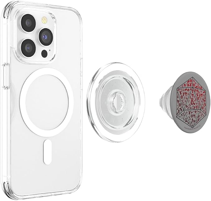 Dungeons and Dragons D20 Icon Fill PopSockets Adhesive PopGrip