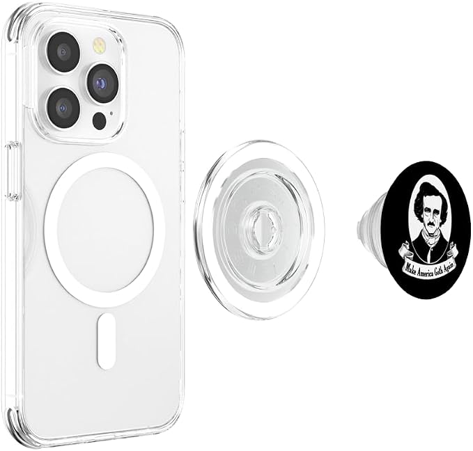 Edgar Allan Poe Make America Goth Again Emo Gothic PopSockets Adhesive PopGrip