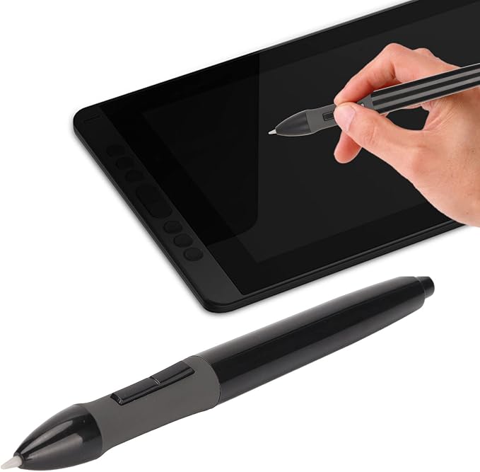 Replacement PEN68D for Graphics Tablet 8192 Sensitive Graphic Drawing Tablet Active Pen for GT 191 GT 221 PRO GT 156HD V2 GT 220 V2 (Black)