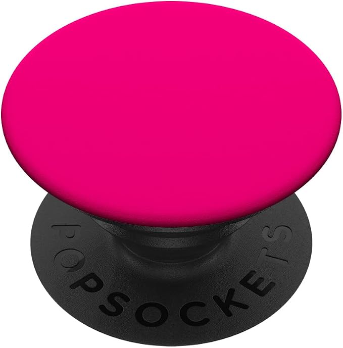 Hot Pink Magenta Bright Cute Color Gift for Girls PopSockets PopGrip: Swappable Grip for Phones &amp Tablets PopSockets Adhesive PopGrip