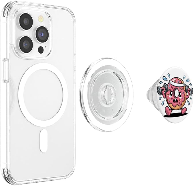 Workout Muscles Fitness Donut Bodybuilding Gym PopSockets PopGrip for MagSafe