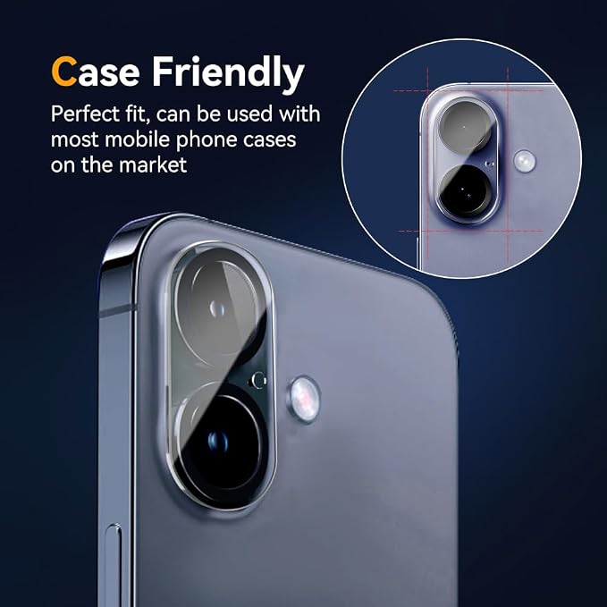 Camera Lens Protector for iPhone 13 Pro 6.1 &amp iPhone 13 Pro Max 6.79H Tempered Glass，Ultra HD Scratch Resistance Easy to Install，Case Friendly，[Does not Affect Night Shots] 3-Pack