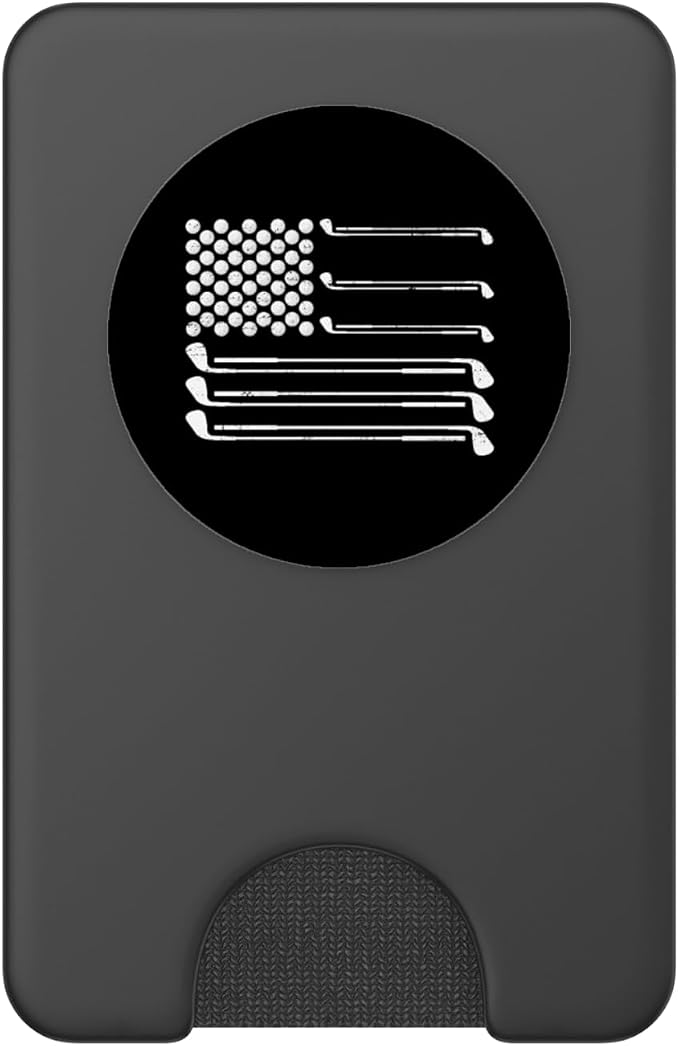 Golf American Flag Golfing Ball July 4th PopSockets Adhesive PopGrip