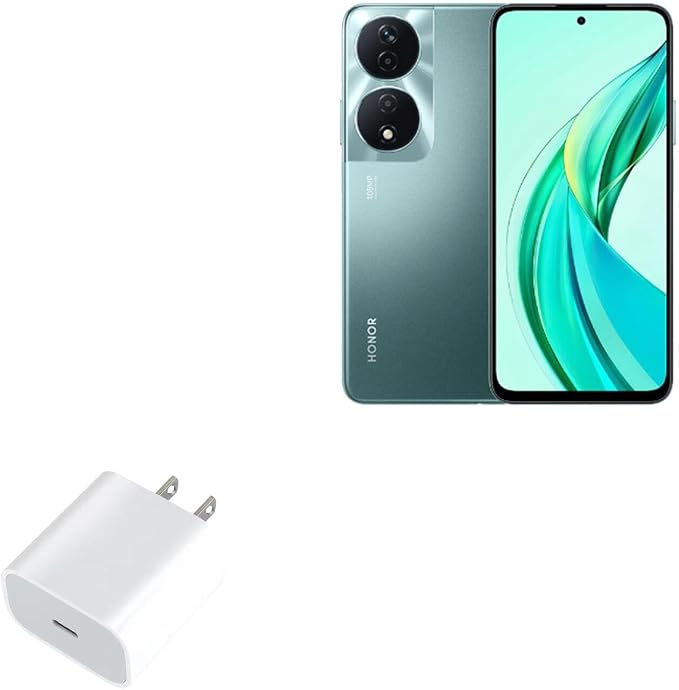 BoxWave Charger Compatible with Honor 90 Smart - PD GAN miniCube (30W) 30W Tiny PD GAN Type-C Wall Charger - Winter White