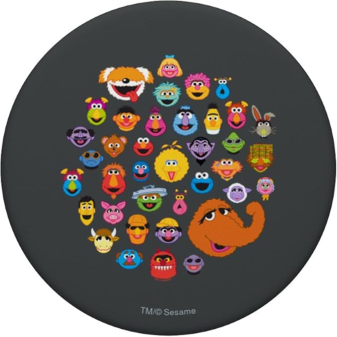 Sesame Street Character Head Shots PopSockets Adhesive PopGrip