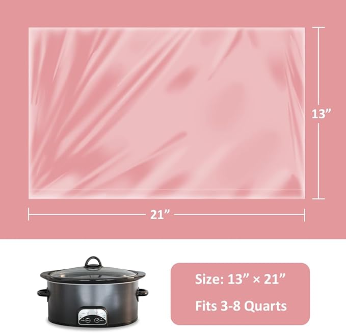 ebelbo 13"x21" Large Size Slow Cooker Liners 36 Count, BPA-Free